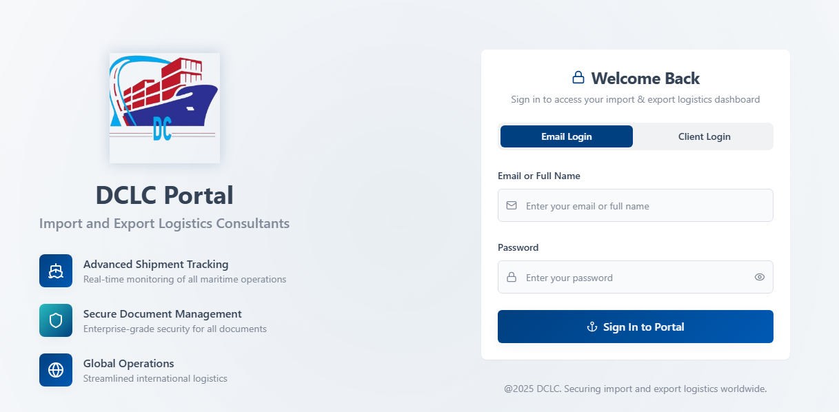 DCLC logistics management system